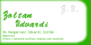 zoltan udvardi business card